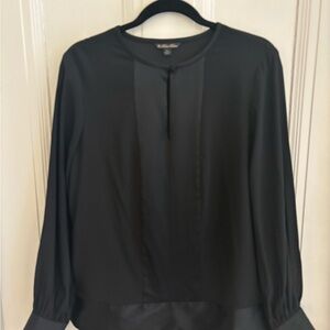 Brooks Brothers Black Long-Sleeve Women’s Blouse